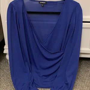 Express Blue Blouse